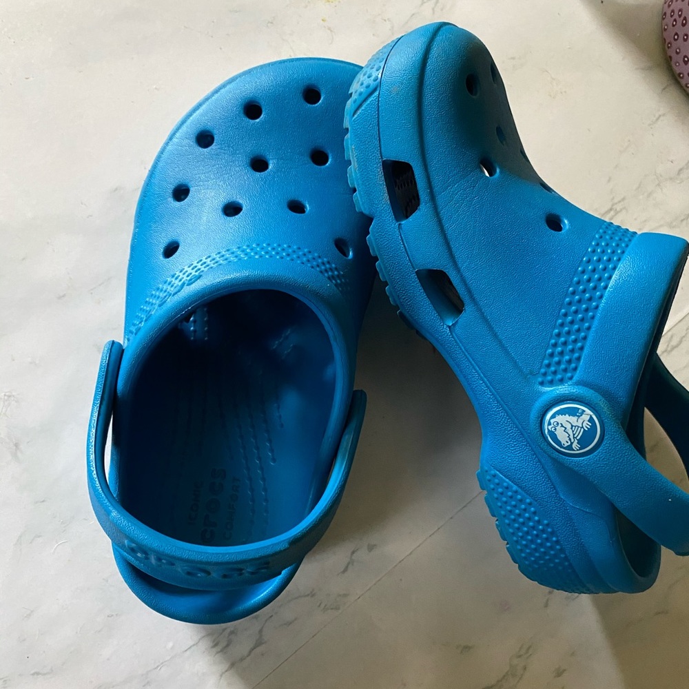 Kids Blue Crocs (only worn twice!!)
